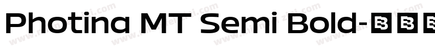 Photina MT Semi Bold字体转换